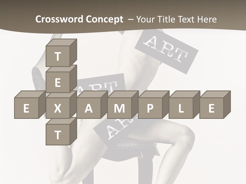 A Woman Sitting On A Chair Holding A Sign PowerPoint Template