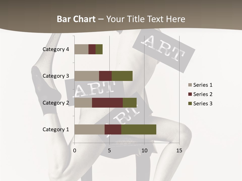 A Woman Sitting On A Chair Holding A Sign PowerPoint Template