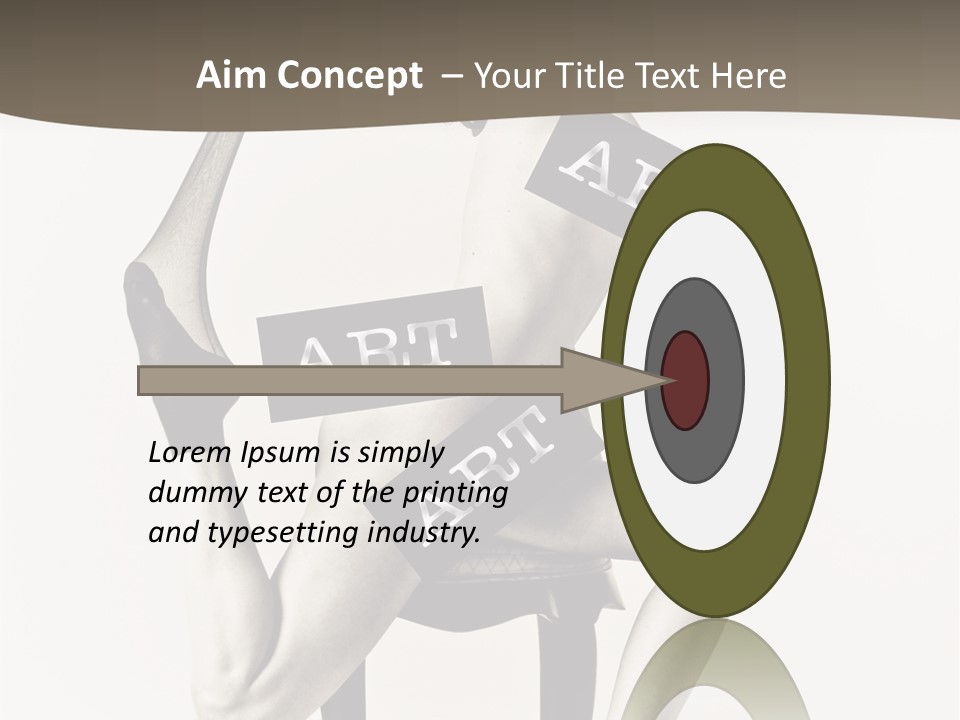 A Woman Sitting On A Chair Holding A Sign PowerPoint Template