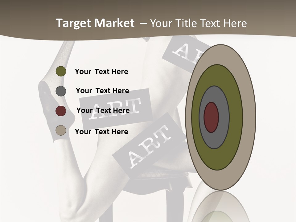 A Woman Sitting On A Chair Holding A Sign PowerPoint Template