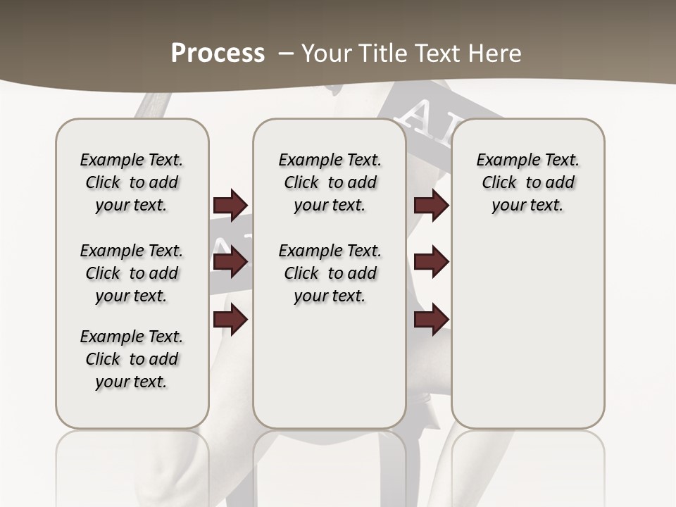 A Woman Sitting On A Chair Holding A Sign PowerPoint Template