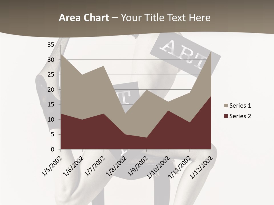 A Woman Sitting On A Chair Holding A Sign PowerPoint Template