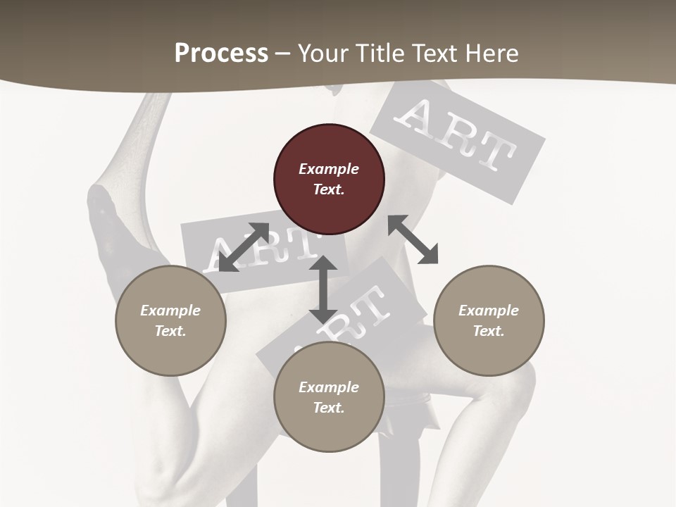 A Woman Sitting On A Chair Holding A Sign PowerPoint Template