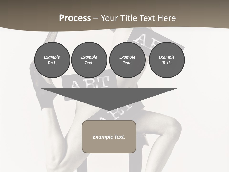 A Woman Sitting On A Chair Holding A Sign PowerPoint Template