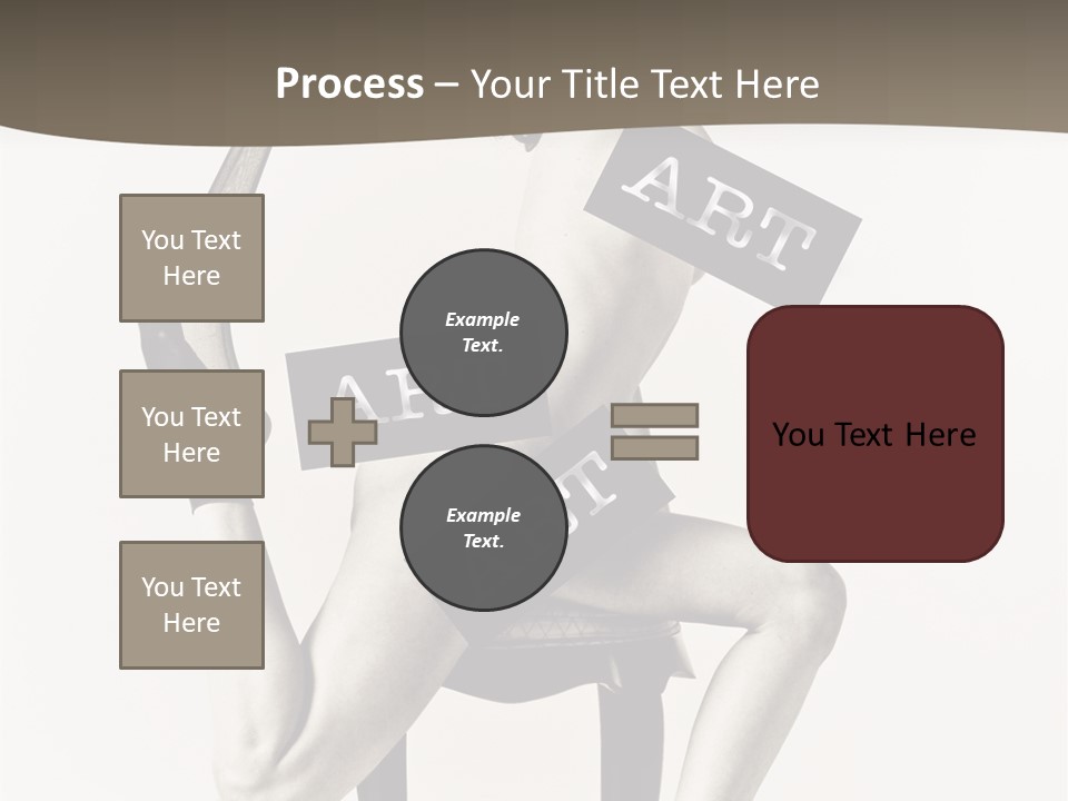 A Woman Sitting On A Chair Holding A Sign PowerPoint Template