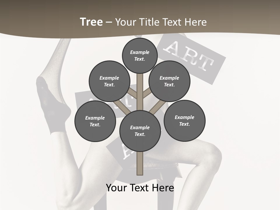 A Woman Sitting On A Chair Holding A Sign PowerPoint Template