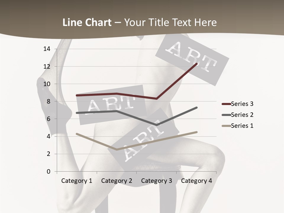A Woman Sitting On A Chair Holding A Sign PowerPoint Template