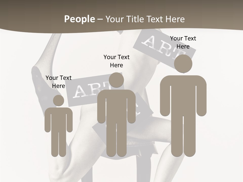 A Woman Sitting On A Chair Holding A Sign PowerPoint Template