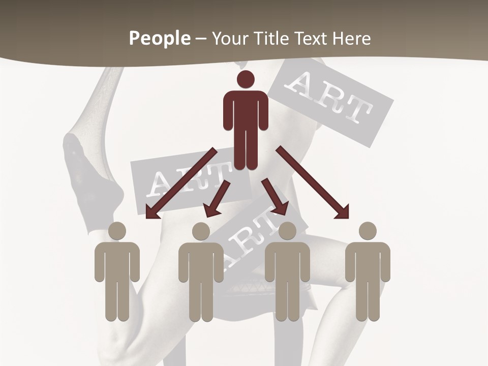 A Woman Sitting On A Chair Holding A Sign PowerPoint Template