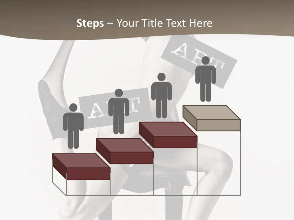 A Woman Sitting On A Chair Holding A Sign PowerPoint Template