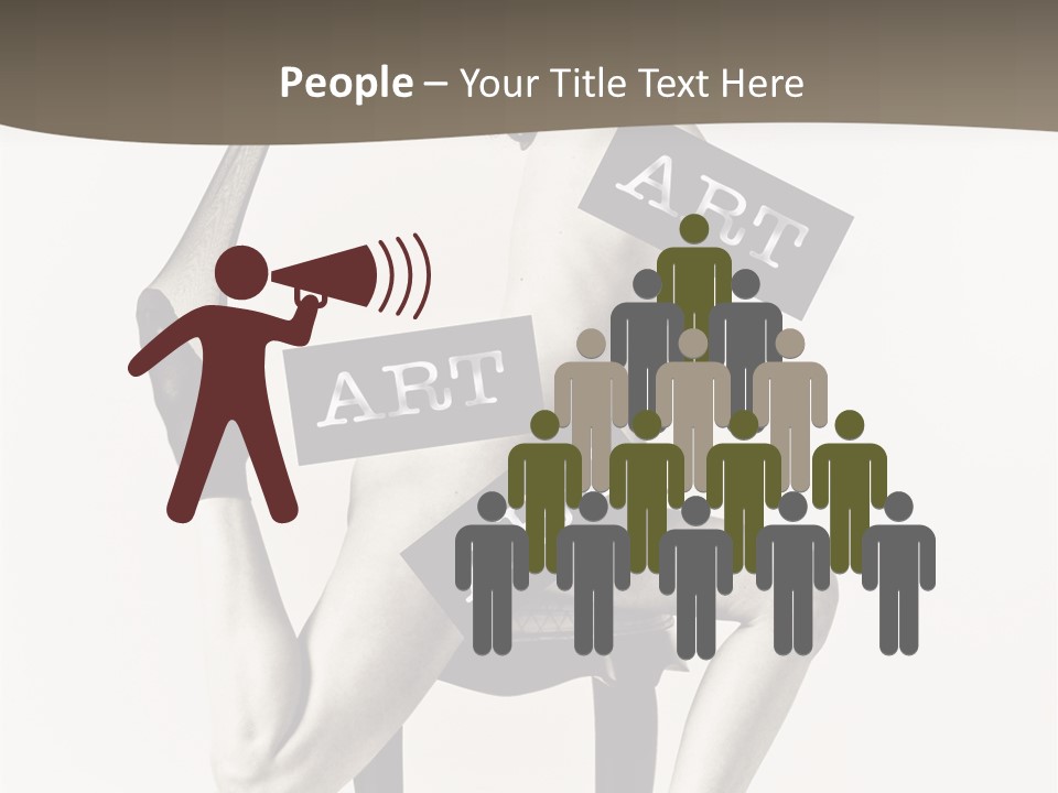 A Woman Sitting On A Chair Holding A Sign PowerPoint Template