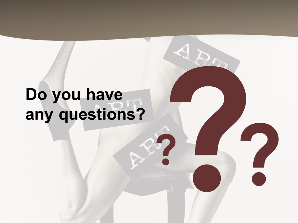 A Woman Sitting On A Chair Holding A Sign PowerPoint Template