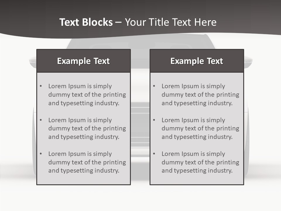 Studio Vehicle Automobile PowerPoint Template