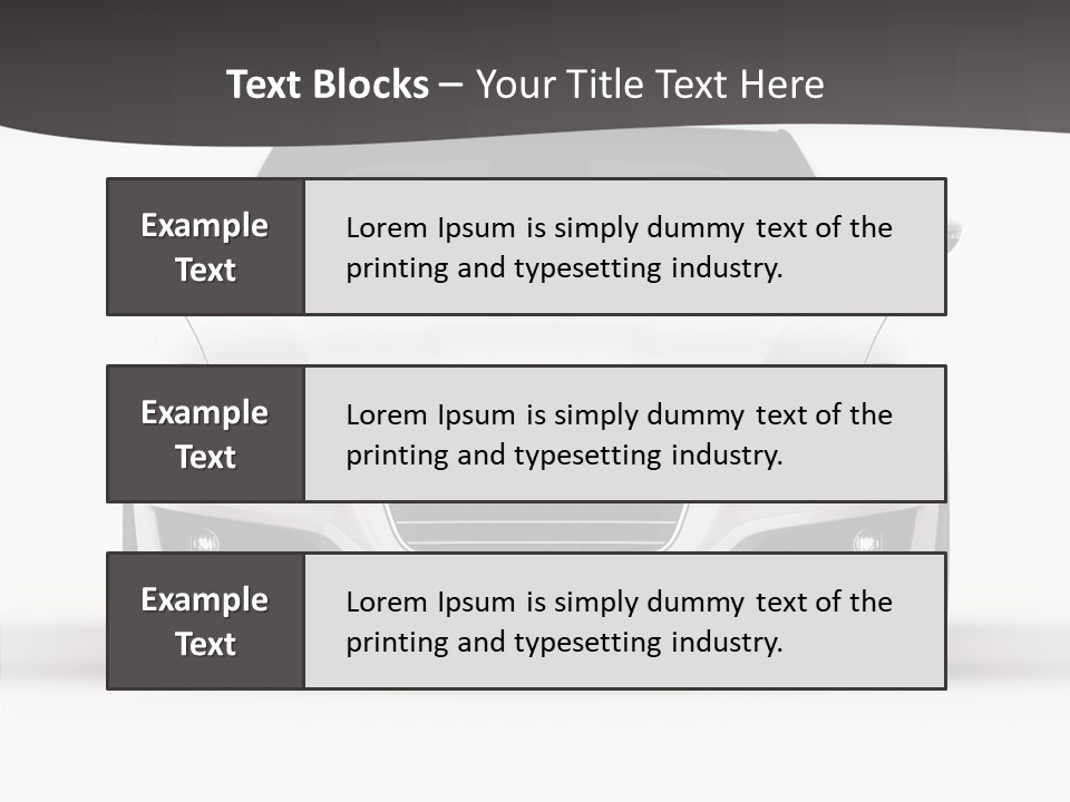 Studio Vehicle Automobile PowerPoint Template