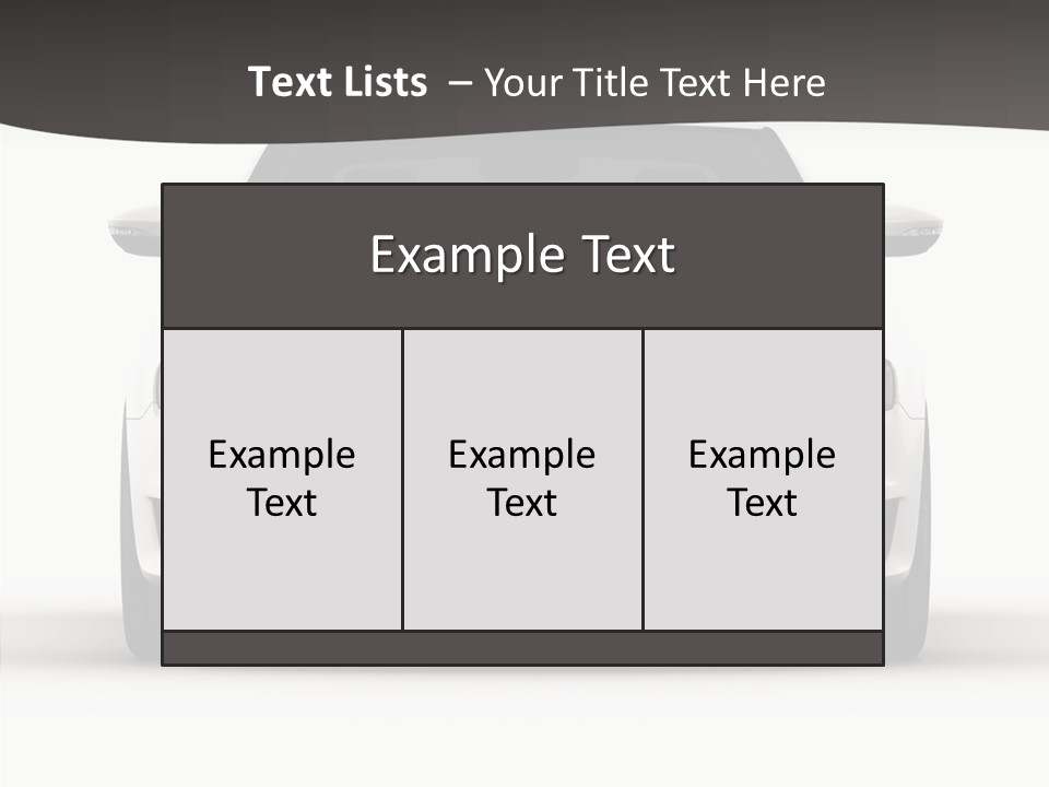 Studio Vehicle Automobile PowerPoint Template
