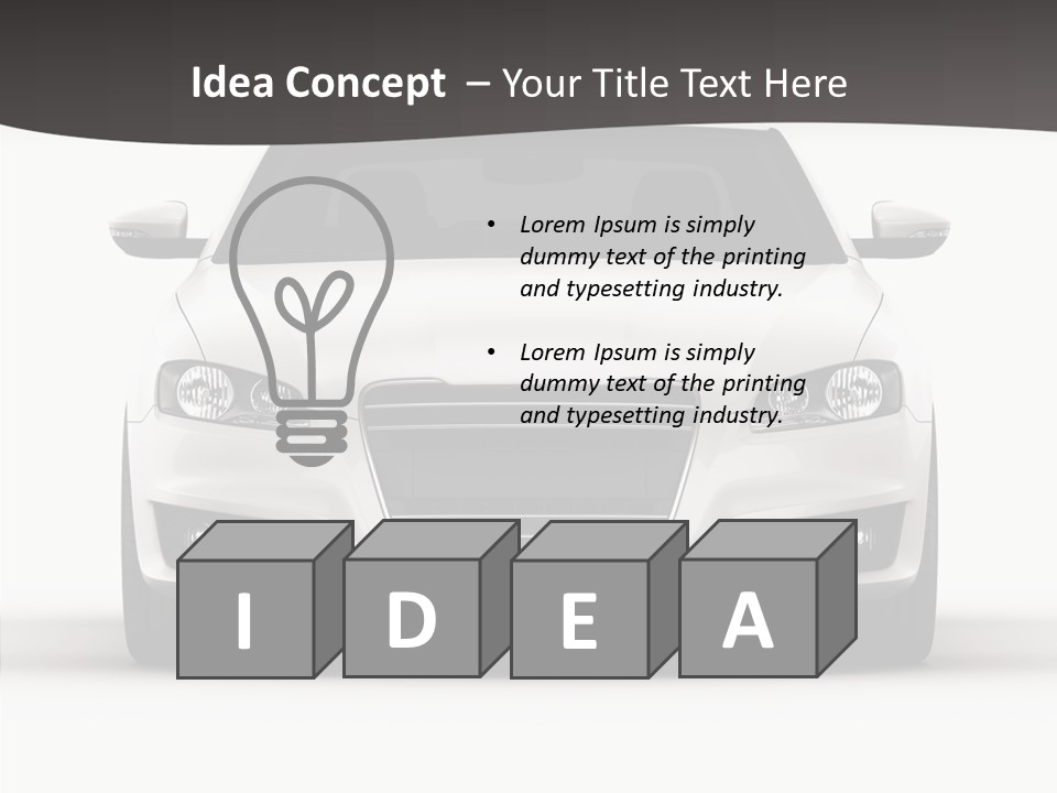 Studio Vehicle Automobile PowerPoint Template