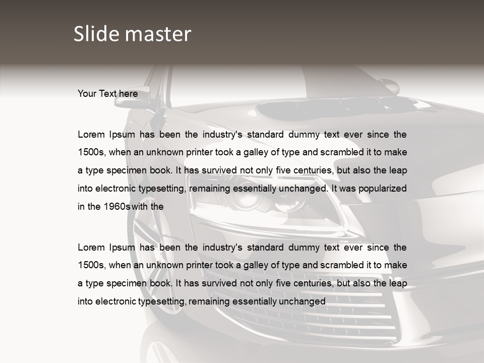 Fast Beauty Drive PowerPoint Template