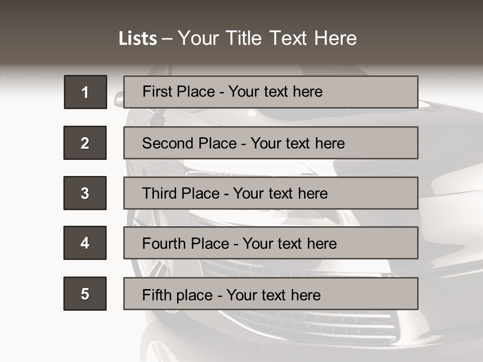 Fast Beauty Drive PowerPoint Template