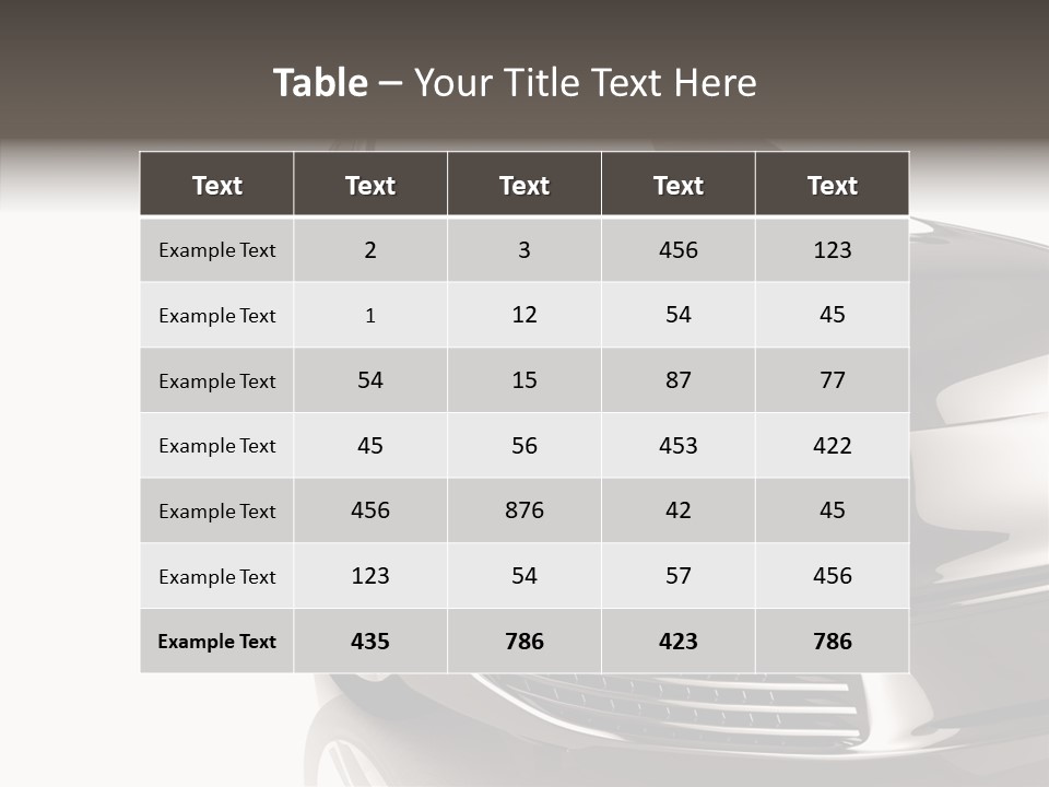 Fast Beauty Drive PowerPoint Template