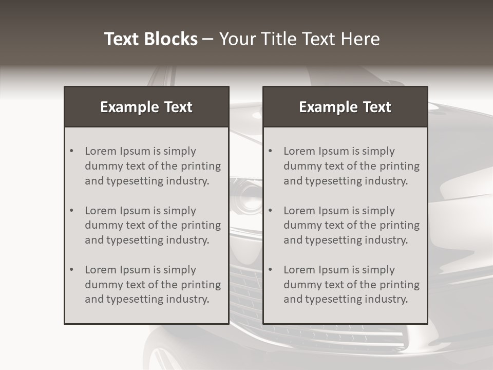 Fast Beauty Drive PowerPoint Template