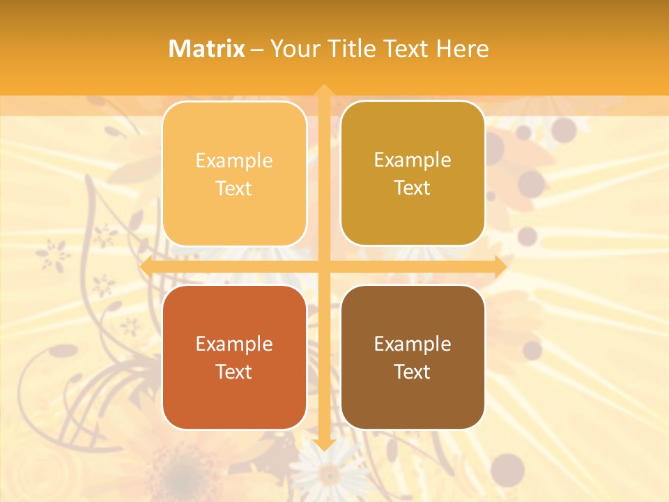 Blemish Daisy Bouquet PowerPoint Template