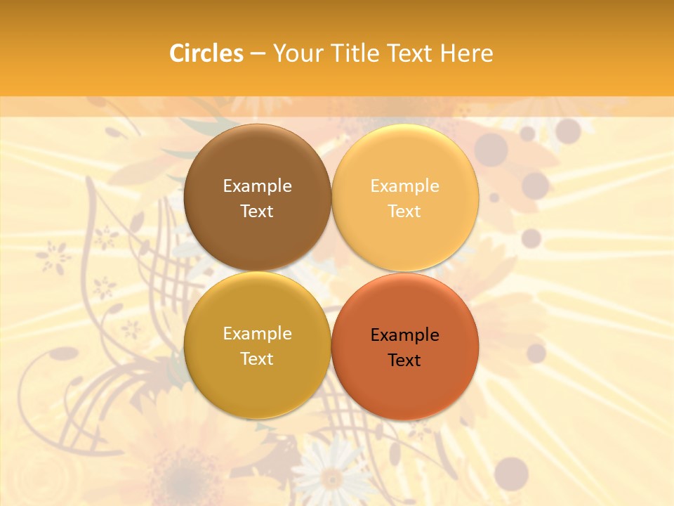 Blemish Daisy Bouquet PowerPoint Template