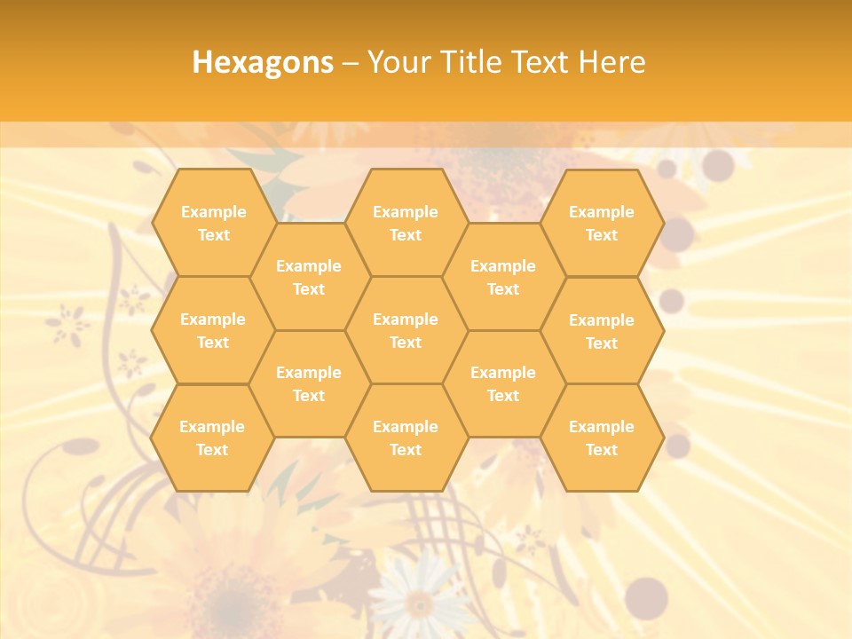 Blemish Daisy Bouquet PowerPoint Template