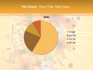 Blemish Daisy Bouquet PowerPoint Template