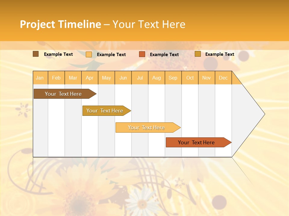 Blemish Daisy Bouquet PowerPoint Template