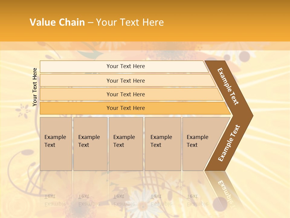 Blemish Daisy Bouquet PowerPoint Template