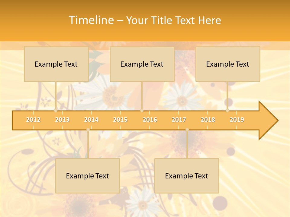 Blemish Daisy Bouquet PowerPoint Template
