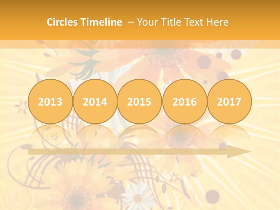 Blemish Daisy Bouquet PowerPoint Template