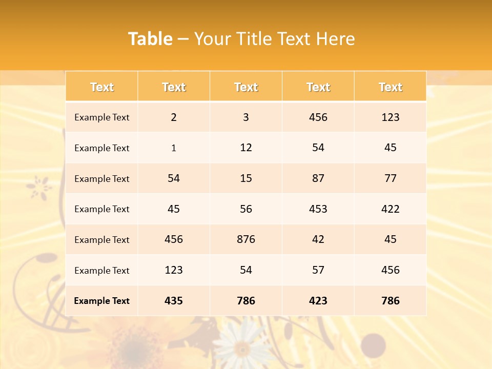 Blemish Daisy Bouquet PowerPoint Template