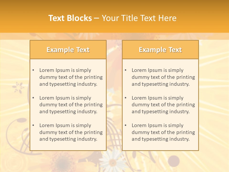 Blemish Daisy Bouquet PowerPoint Template