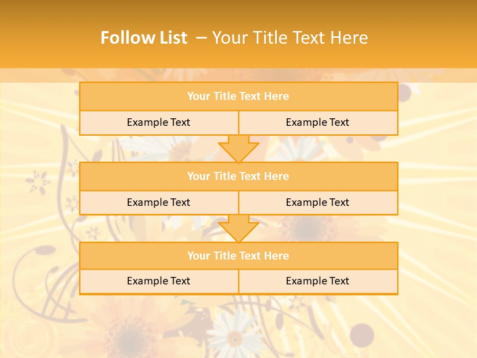Blemish Daisy Bouquet PowerPoint Template