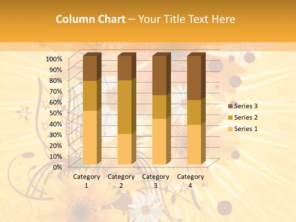 Blemish Daisy Bouquet PowerPoint Template