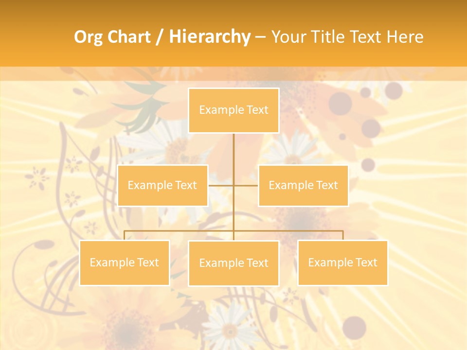 Blemish Daisy Bouquet PowerPoint Template
