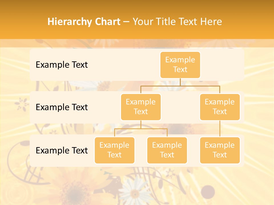 Blemish Daisy Bouquet PowerPoint Template
