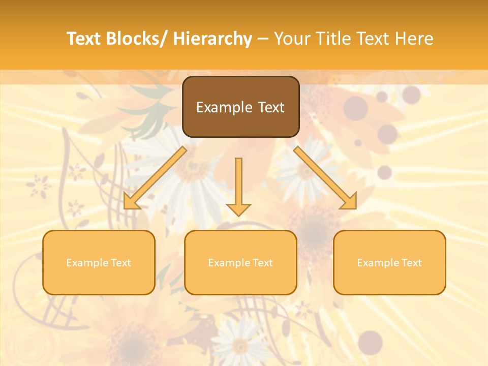 Blemish Daisy Bouquet PowerPoint Template