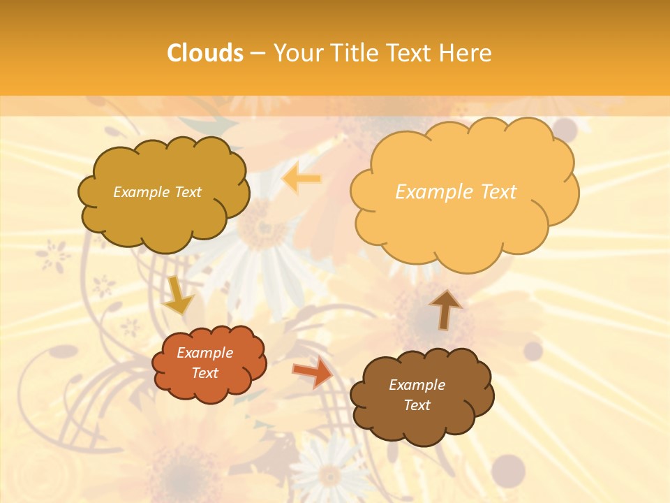 Blemish Daisy Bouquet PowerPoint Template