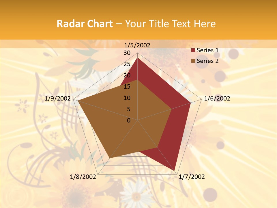 Blemish Daisy Bouquet PowerPoint Template