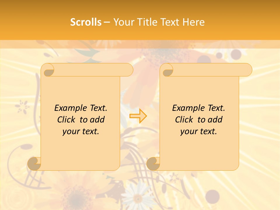 Blemish Daisy Bouquet PowerPoint Template