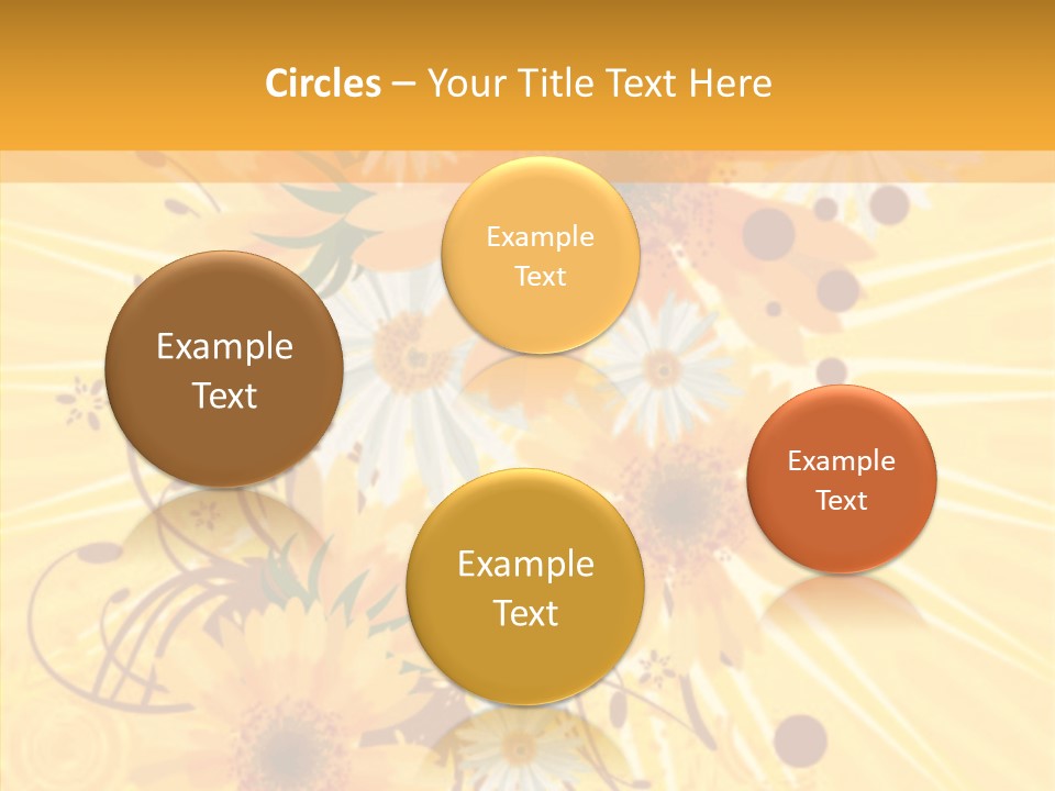 Blemish Daisy Bouquet PowerPoint Template