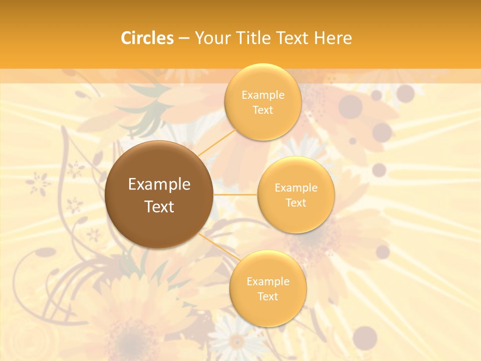 Blemish Daisy Bouquet PowerPoint Template