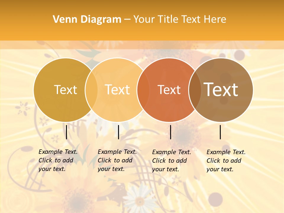Blemish Daisy Bouquet PowerPoint Template