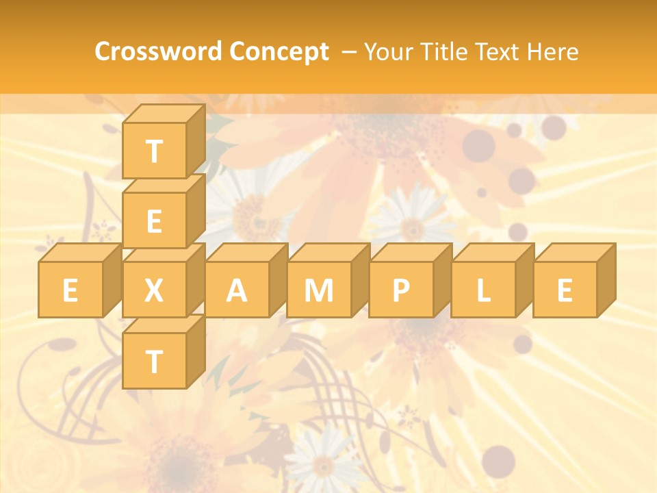 Blemish Daisy Bouquet PowerPoint Template