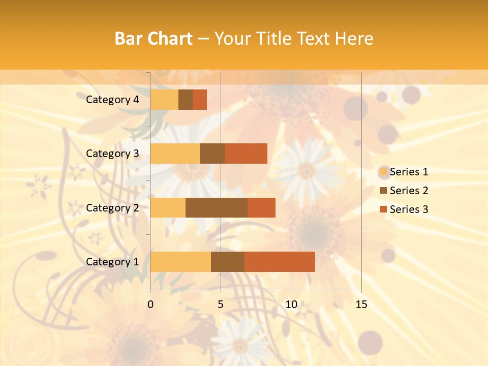 Blemish Daisy Bouquet PowerPoint Template