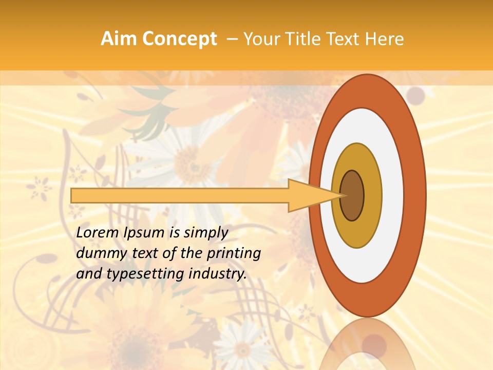 Blemish Daisy Bouquet PowerPoint Template