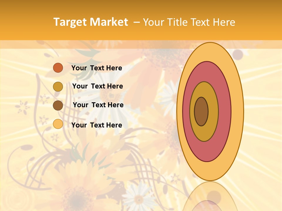 Blemish Daisy Bouquet PowerPoint Template
