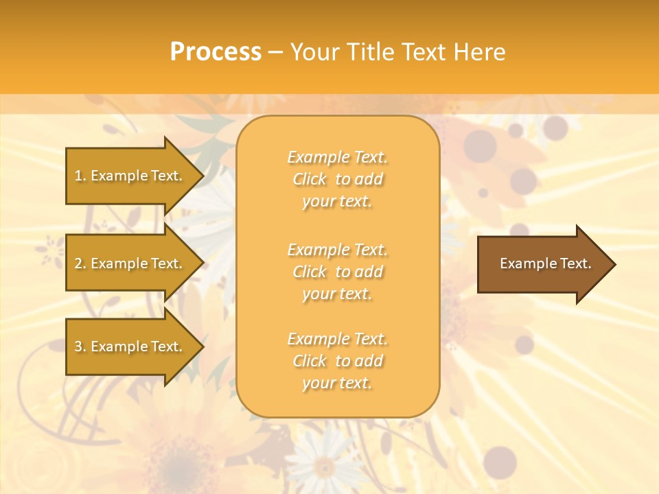 Blemish Daisy Bouquet PowerPoint Template